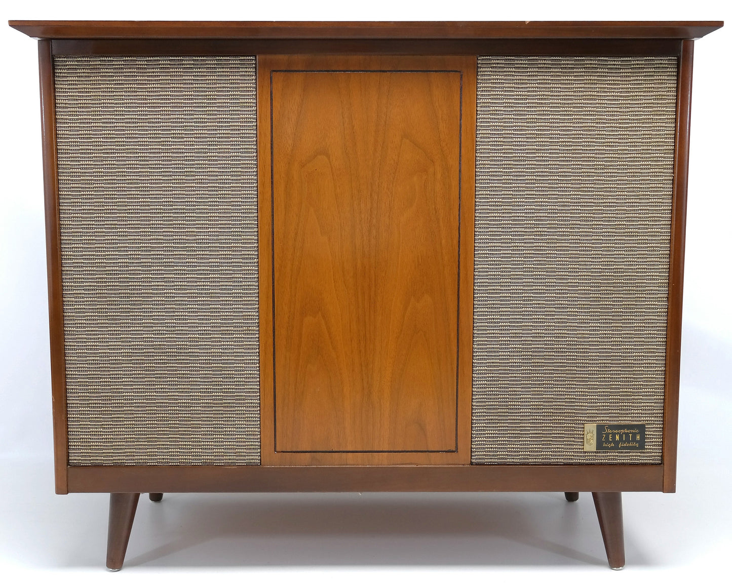 Mid Century Modern Zenith STEREO CONSOLE- 60's - Record Player - Bluetooth - AM FM Tuner The Vintedge Co.