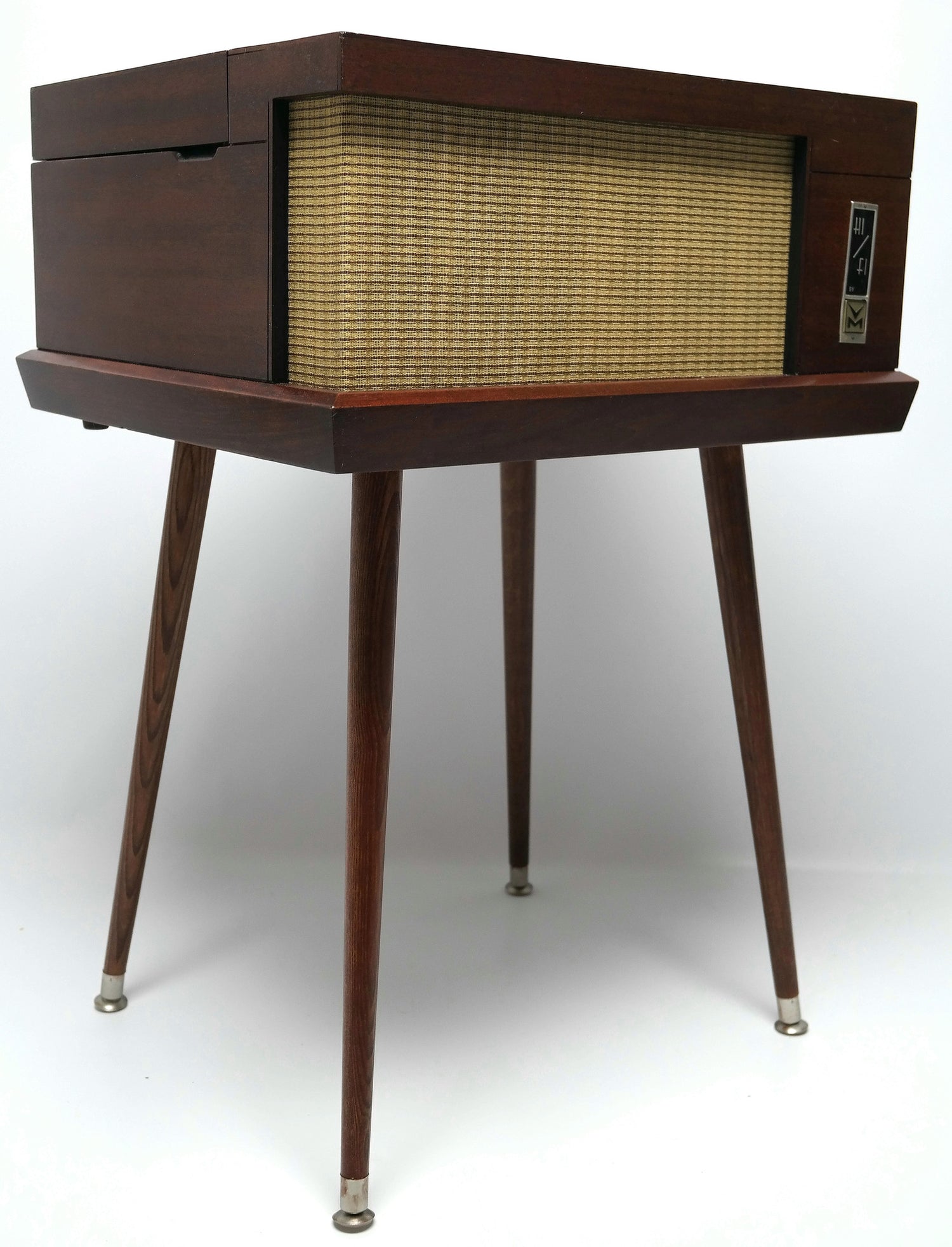 MCM STEREO - 50's - Mid Century Modern Stereo Consolette Voice of Music Record Player Bluetooth The Vintedge Co.
