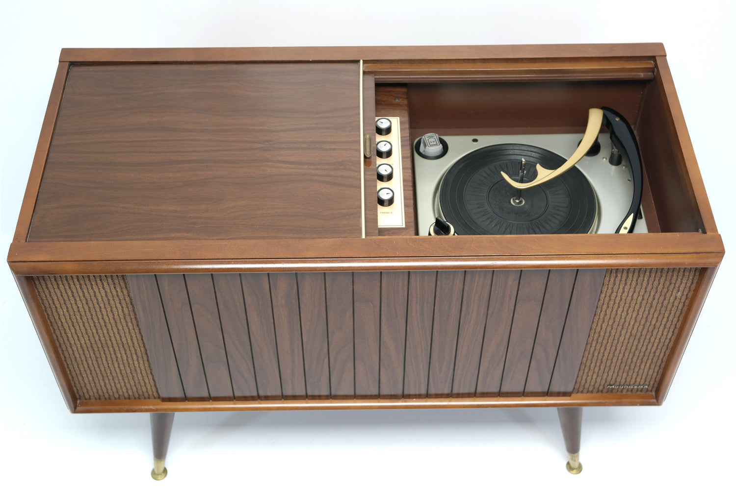 Mid Century Modern Magnavox Record Player Console - Bluetooth The Vintedge Co.