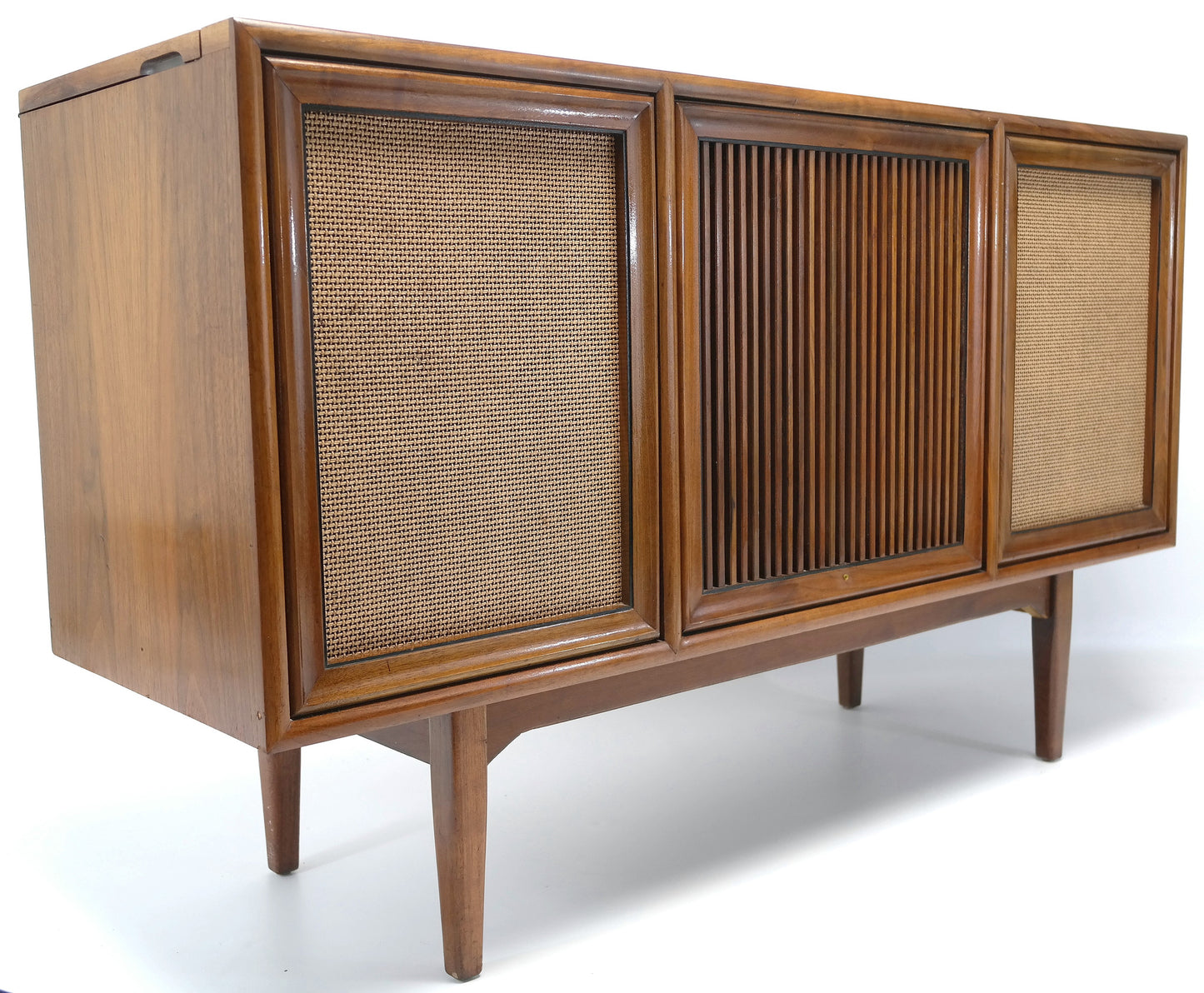 Mid Century Modern Motorola STEREO CONSOLE- 60's - Record Player - Bluetooth - AM FM Tuner The Vintedge Co.