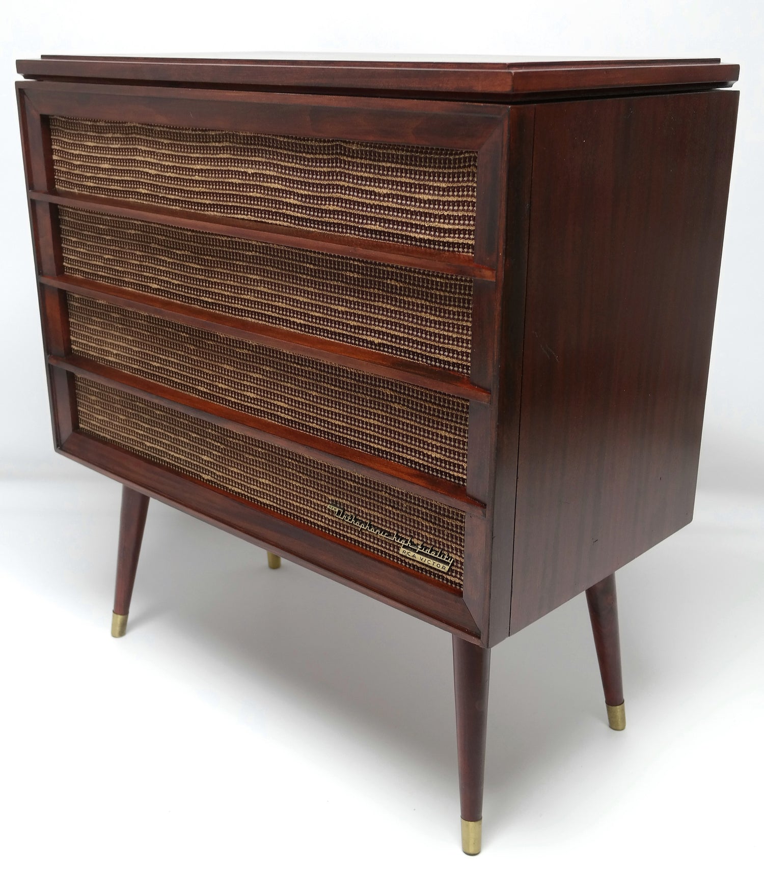 Mid Century Modern RCA Orthophonic High Fidelity Record player with Fm Tuner The Vintedge Co.