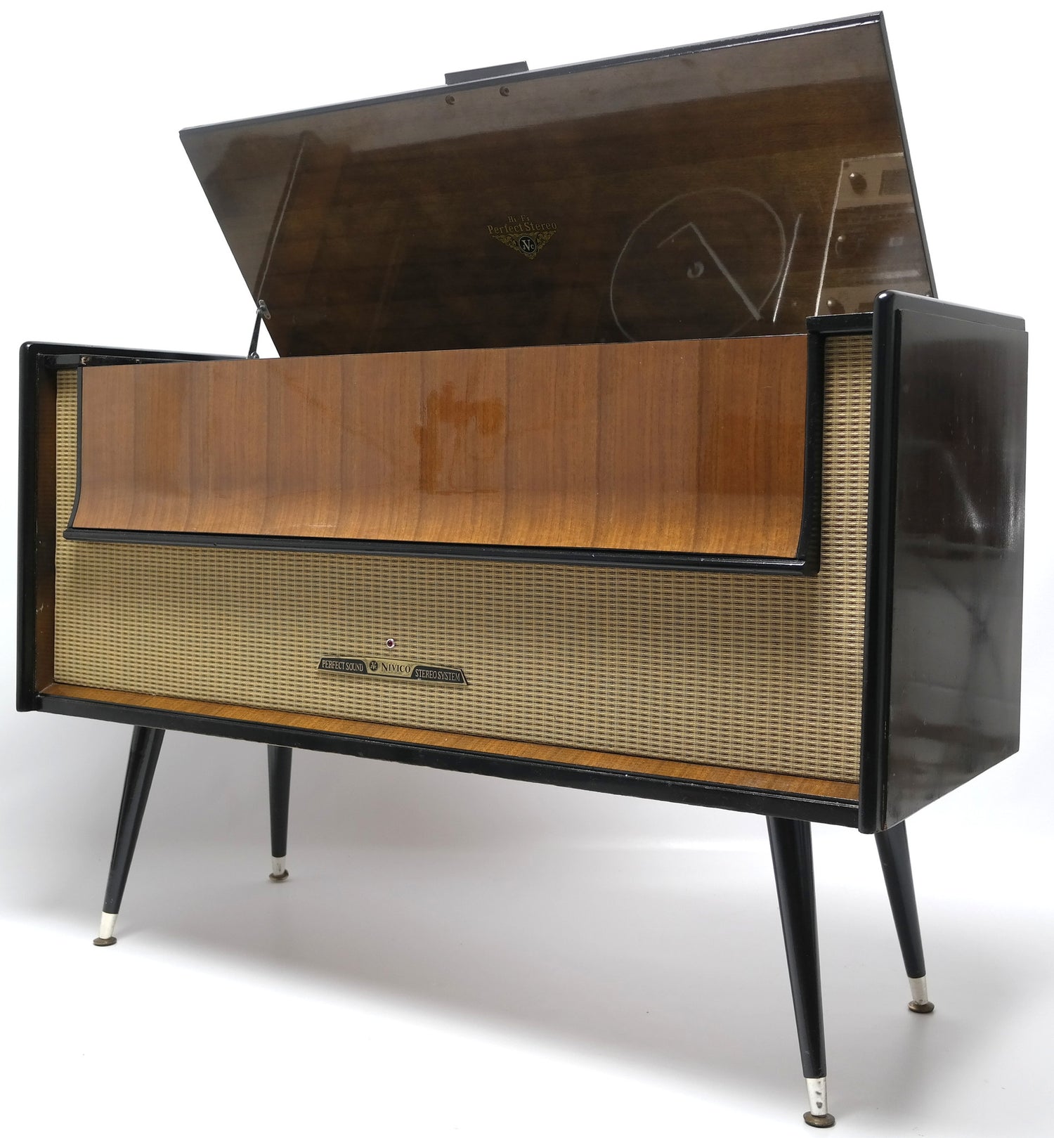 Mid Century Modern JVC Nivico STEREO CONSOLE- 60's - Record Player - Bluetooth - AM FM Tuner The Vintedge Co.