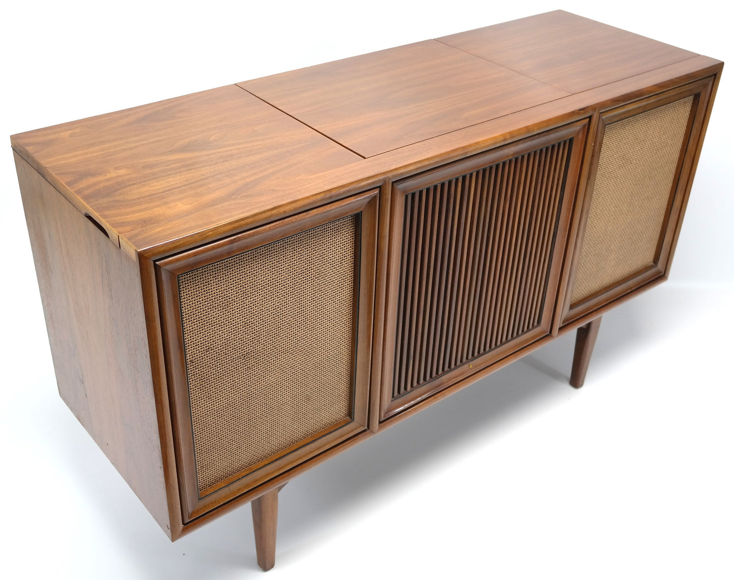 Mid Century Modern Motorola STEREO CONSOLE- 60's - Record Player - Bluetooth - AM FM Tuner The Vintedge Co.