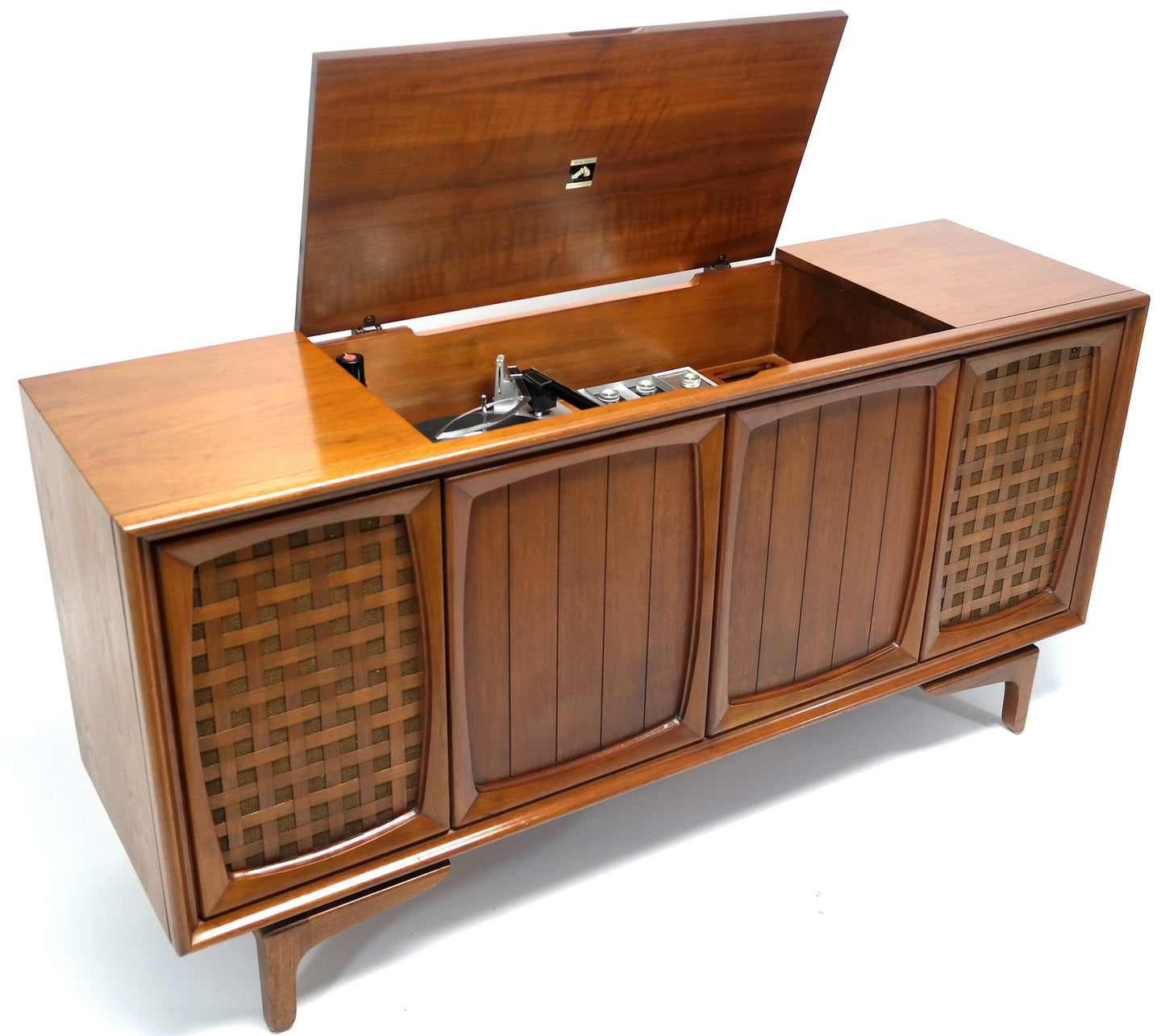 Mid Century Modern RCA STEREO CONSOLE - 50's - Mid Century RCA Record Player - Bluetooth - AM FM The Vintedge Co.