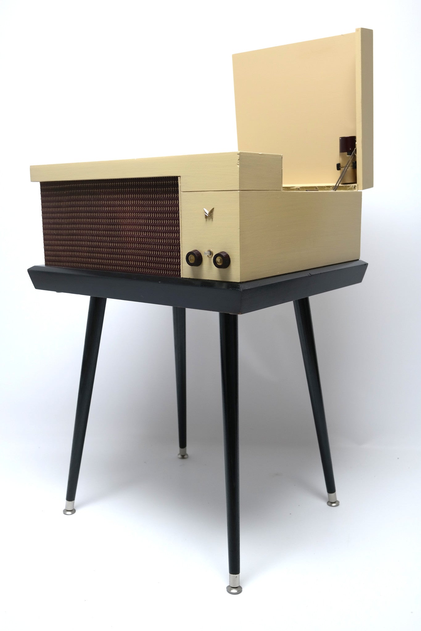 Mid Century Modern Blonde Voice of Music 560 Record Player w/Bluetooth The Vintedge Co.