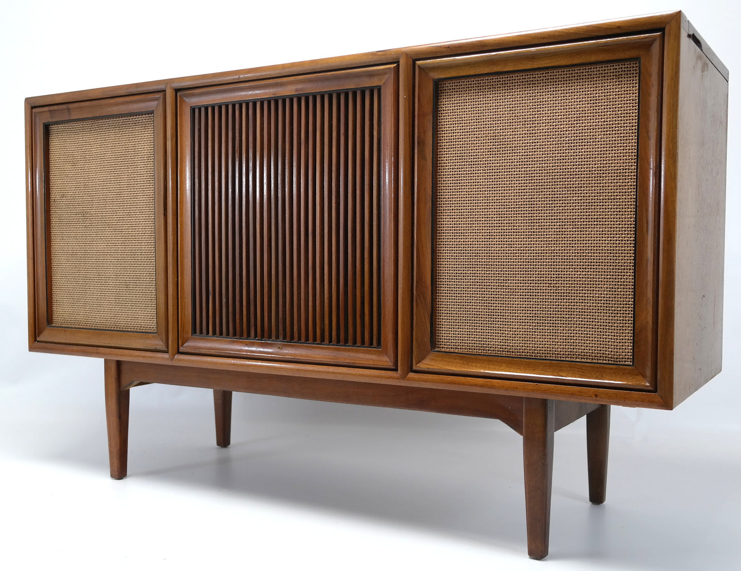 Mid Century Modern Motorola STEREO CONSOLE- 60's - Record Player - Bluetooth - AM FM Tuner The Vintedge Co.