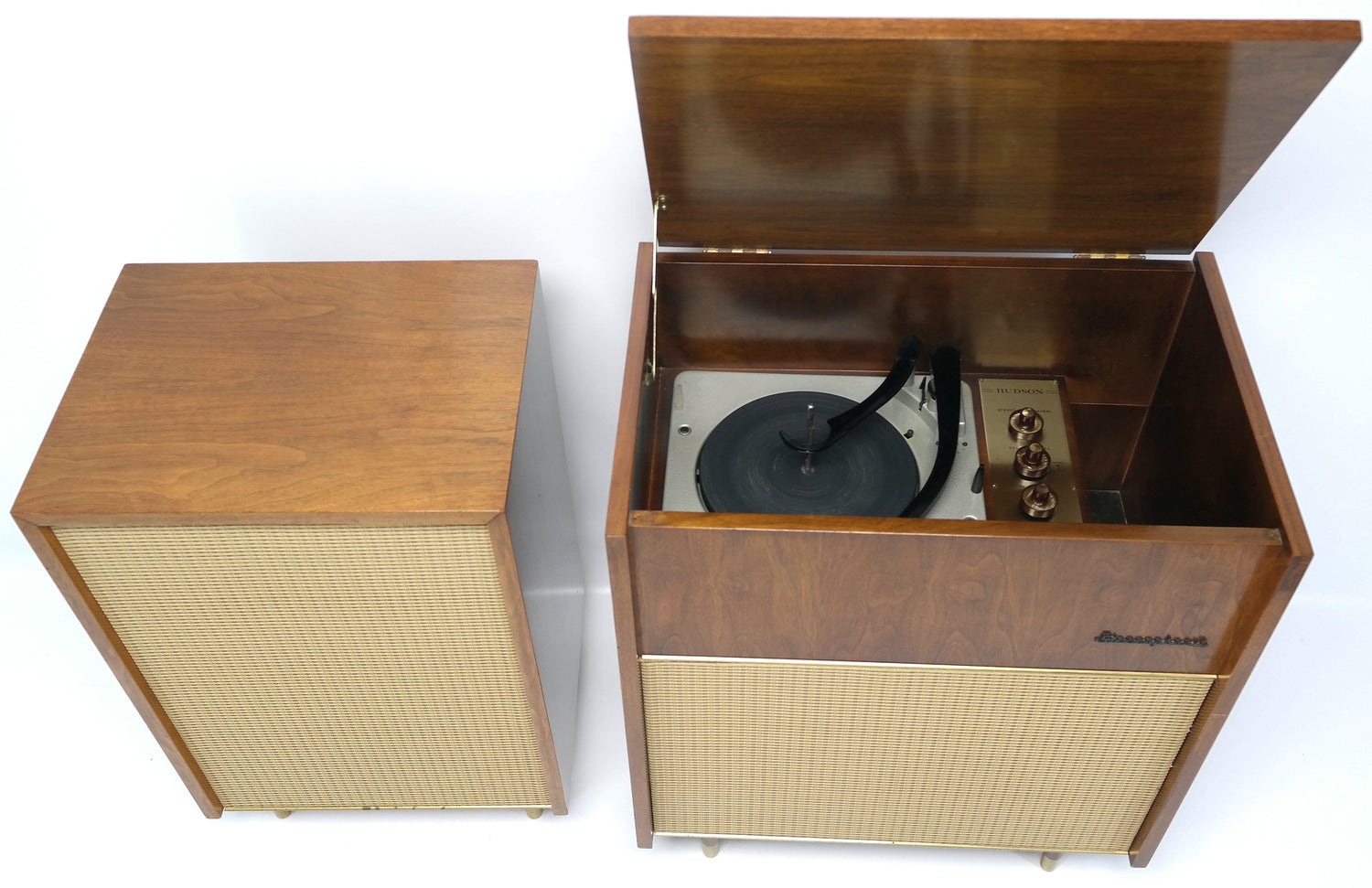 Mid Century Modern STEREO CONSOLETTE - 60's - Record Player - Bluetooth The Vintedge Co.