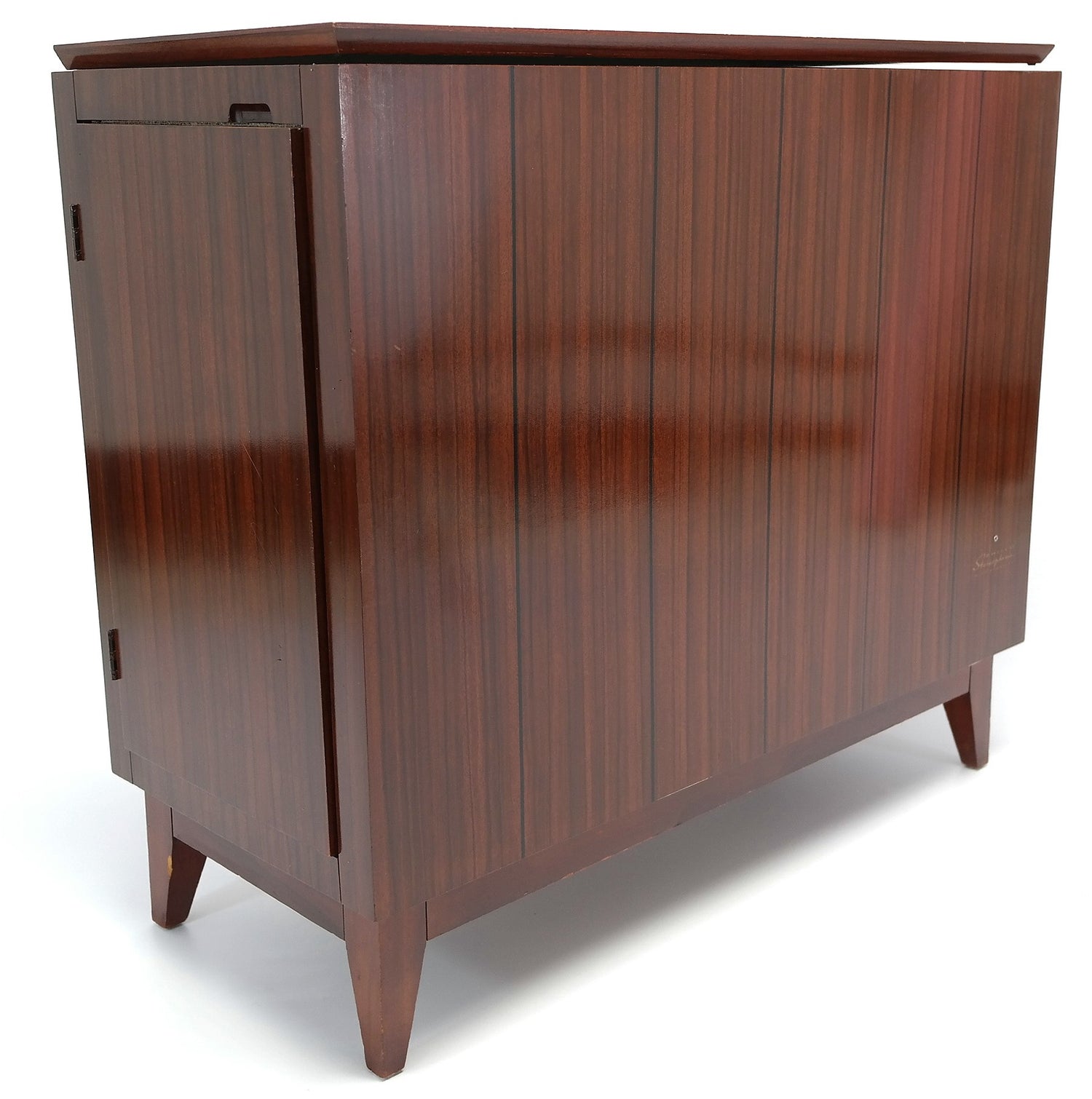 Mid Century Philco Stereo Console Record Player - Bluetooth Dual Tube Amplifers The Vintedge Co.