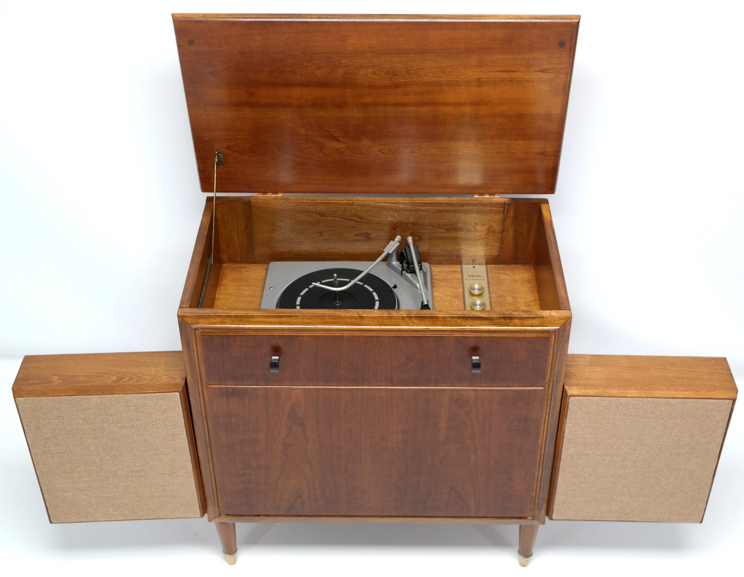 Mid Century Modern RCA Silvertone High Fidelity Record player The Vintedge Co.