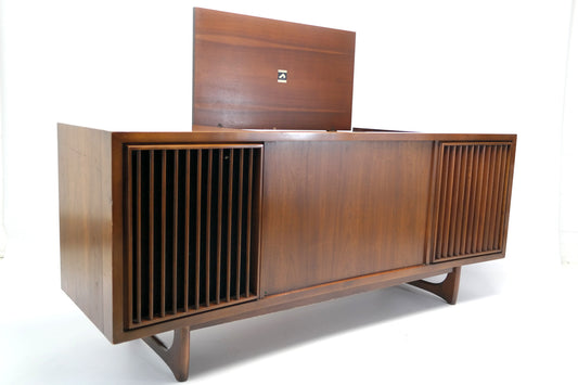 Mid Century Modern RCA STEREO CONSOLE - 60's - Mid Century RCA Record Player - Bluetooth - AM FM The Vintedge Co.