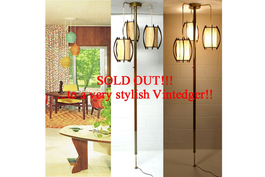 SOLD - MCM Tension Lamp The Vintedge Co.