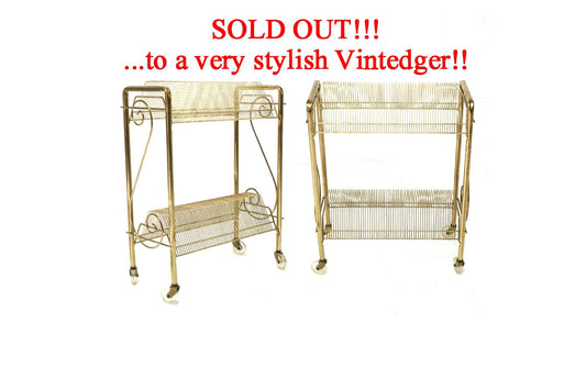 SOLD - Mid Century Record LP Holder The Vintedge Co.