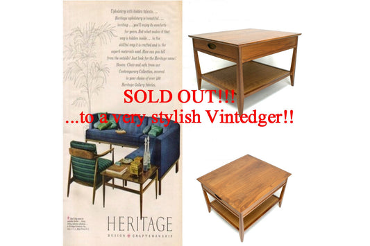 SOLD - Mid Century Modern Side Table The Vintedge Co.