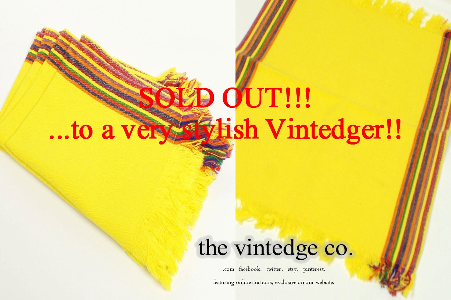 SOLD - Vintage Napkin Set The Vintedge Co.