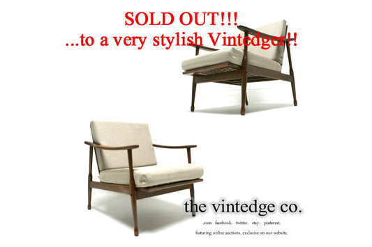 SOLD - 60's Mid Century Danish Lounge Chair The Vintedge Co.