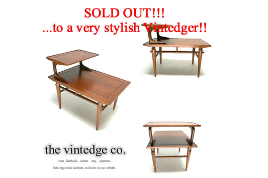 SOLD - 1950's Mid Century Side Table The Vintedge Co.