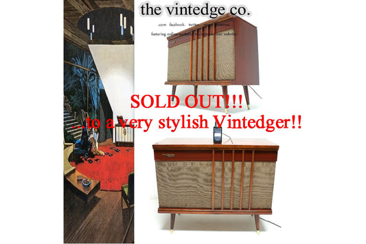 SOLD - MCM Stereo Console The Vintedge Co.