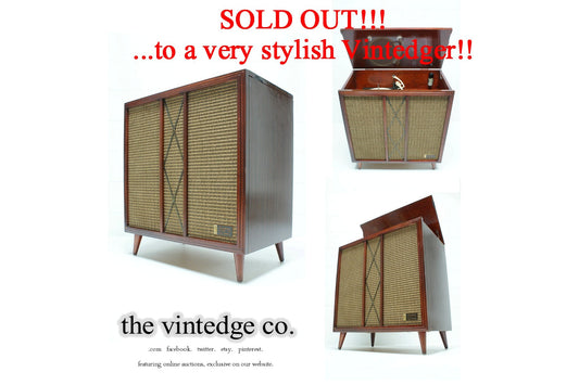 SOLD - MCM Stereo Console The Vintedge Co.