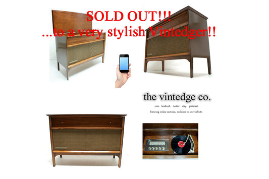 SOLD - MCM Stereo Console The Vintedge Co.