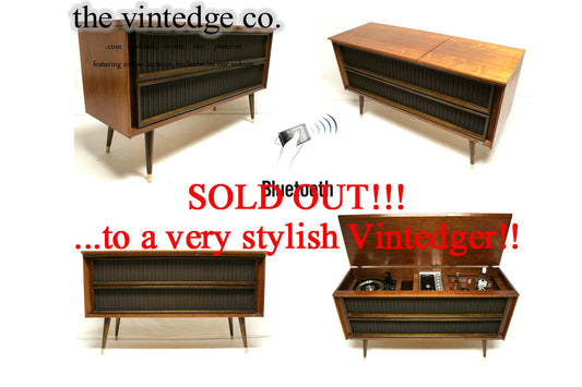 SOLD - MCM Stereo Console The Vintedge Co.