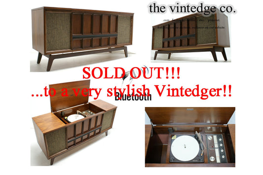 SOLD - MCM Stereo Console The Vintedge Co.