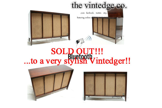 SOLD - MCM Stereo Console The Vintedge Co.