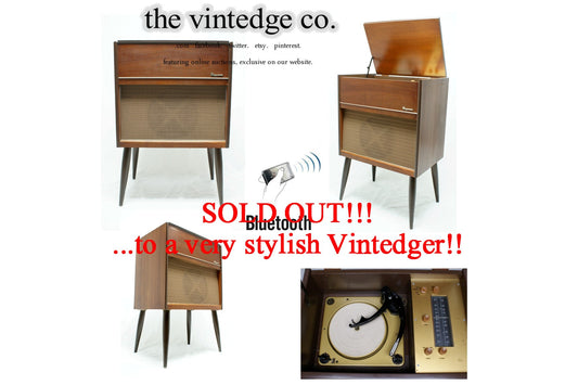 SOLD - MCM Stereo Console The Vintedge Co.