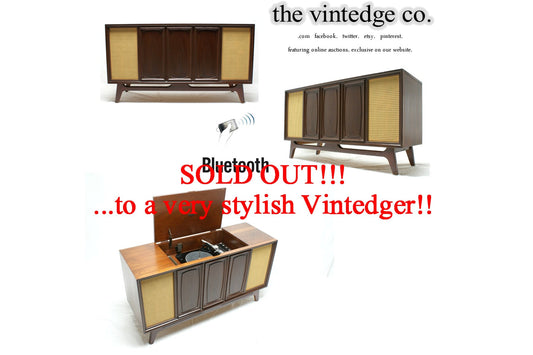 SOLD - MCM Stereo Console The Vintedge Co.