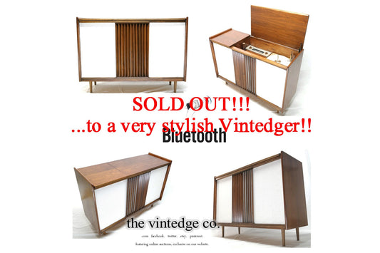 SOLD - MCM Stereo Console The Vintedge Co.