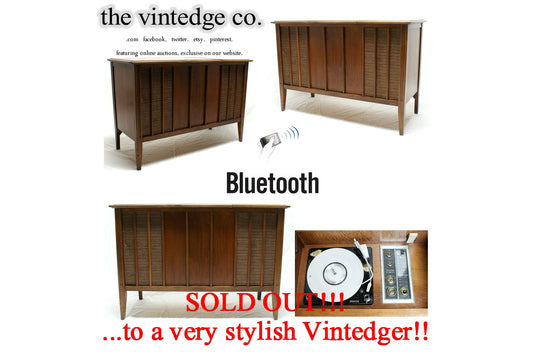 SOLD - MCM Stereo Console The Vintedge Co.