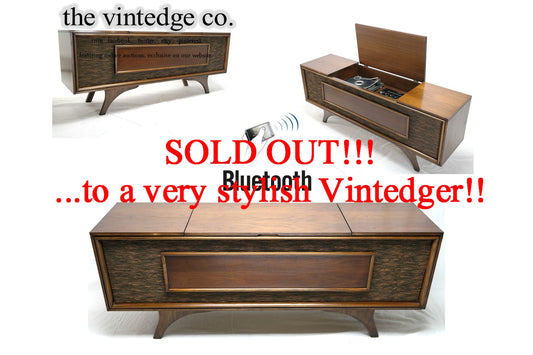 SOLD - MCM Stereo Console The Vintedge Co.