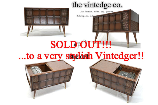 SOLD - MCM Stereo Console The Vintedge Co.