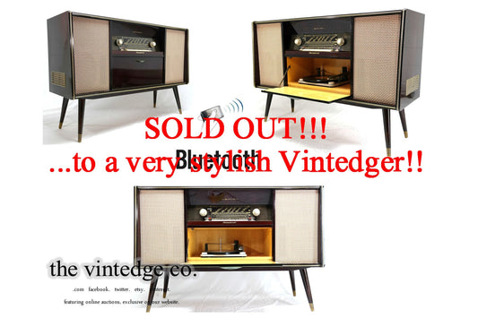 SOLD - MCM Stereo Console The Vintedge Co.