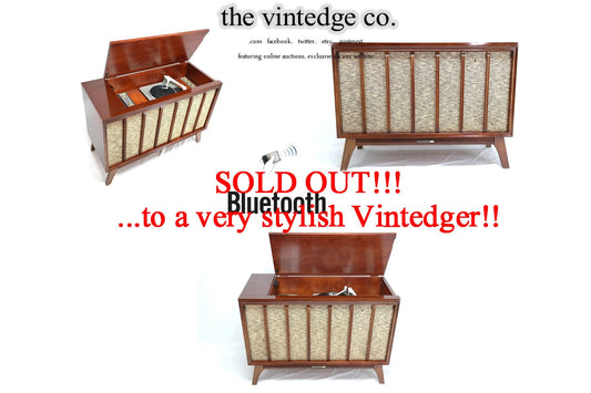 SOLD - MCM Stereo Console The Vintedge Co.