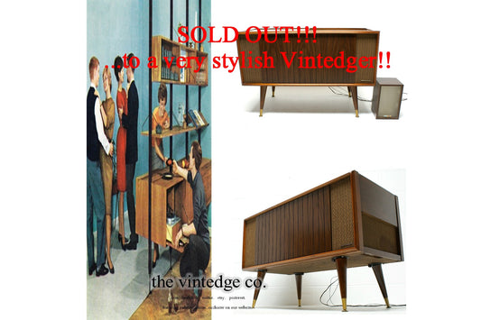 SOLD - MCM Stereo Console The Vintedge Co.