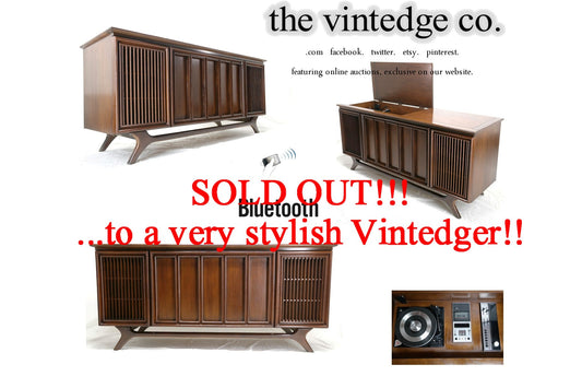 SOLD - MCM Stereo Console The Vintedge Co.