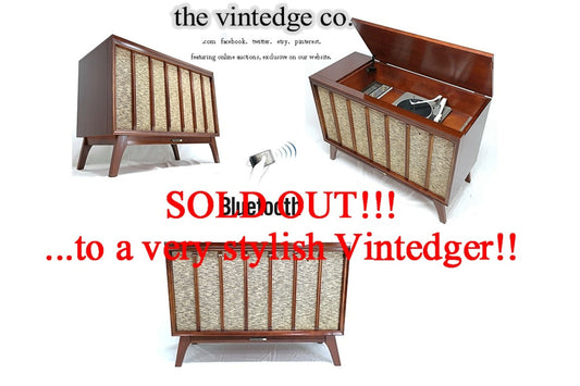 SOLD - MCM Stereo Console The Vintedge Co.