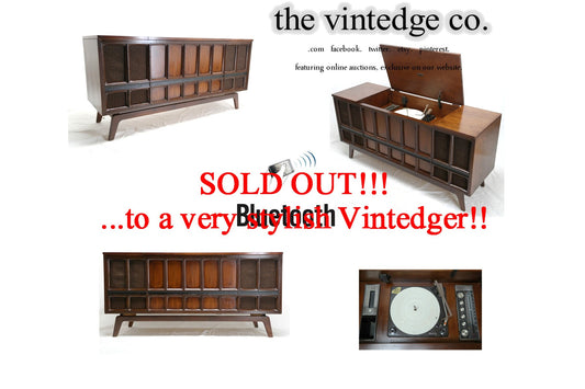 SOLD - MCM Stereo Console The Vintedge Co.