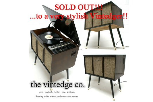 SOLD - MCM Stereo Console The Vintedge Co.