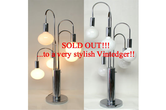 SOLD - MCM Eyeball Waterfall Lamp The Vintedge Co.