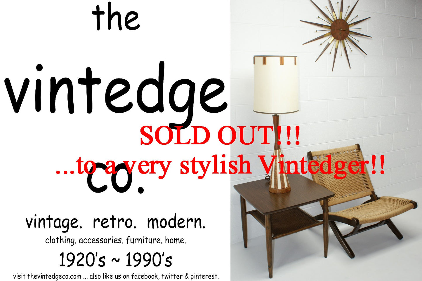 SOLD - 60's MCM Lounge Rope Chair The Vintedge Co.